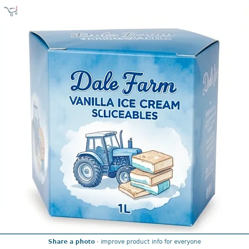 Dale Farm Vanilla Ice Cream Sliceables 1L