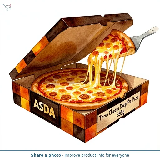 ASDA Three Cheese Deep Pan Pizza 385g