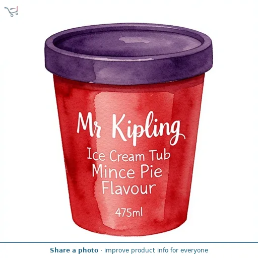 Mr Kipling Ice Cream Tub Mince Pie Flavour 475ml