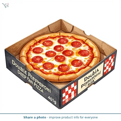 ASDA Double Pepperoni Deep Pan Pizza 401g