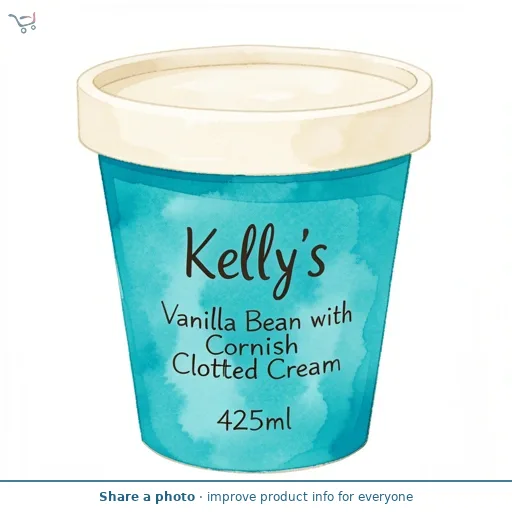 Kelly's Vanilla Bean with Cornish Clotted Cream 425ml