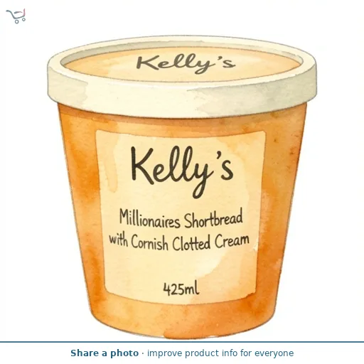 Kelly's Millionaires Shortbread with Cornish Clotted Cream 425ml