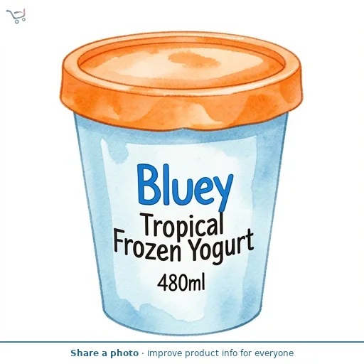 Bluey Tropical Frozen Yogurt 480ml