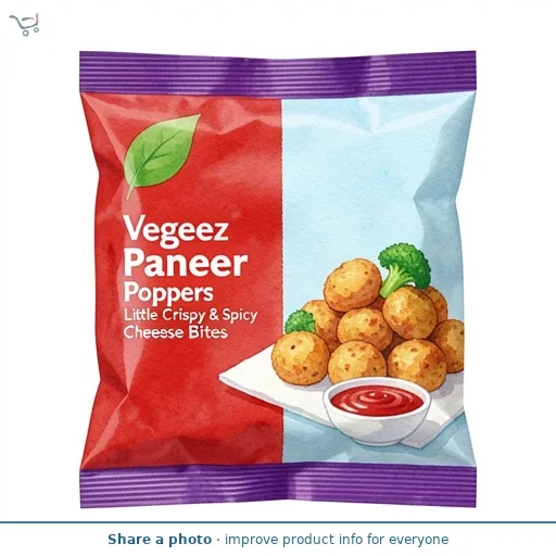 Humza Vegeez Paneer Poppers Little Crispy & Spicy Cheese Bites
