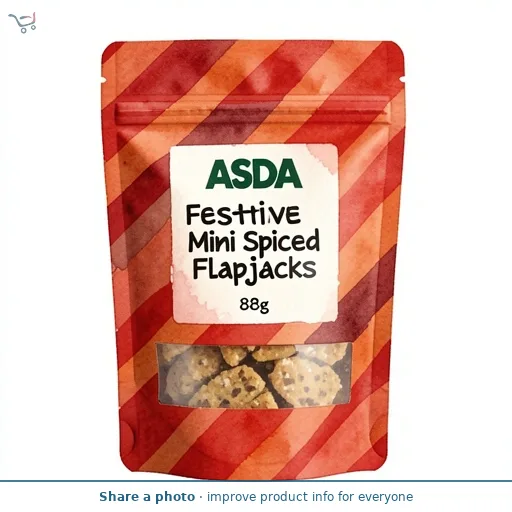 ASDA Festive Mini Spiced Flapjacks 88g