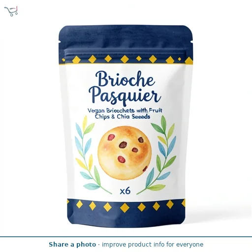 Brioche Pasquier Vegan Briochettes with Fruit Chips & Chia Seeds