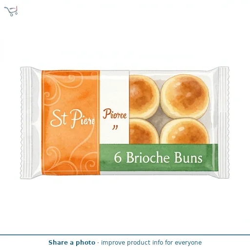 St Pierre 6 Brioche Buns