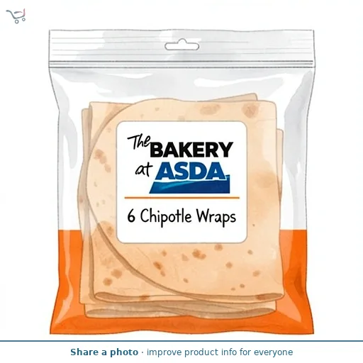 The BAKERY at ASDA 6 Chipotle Wraps