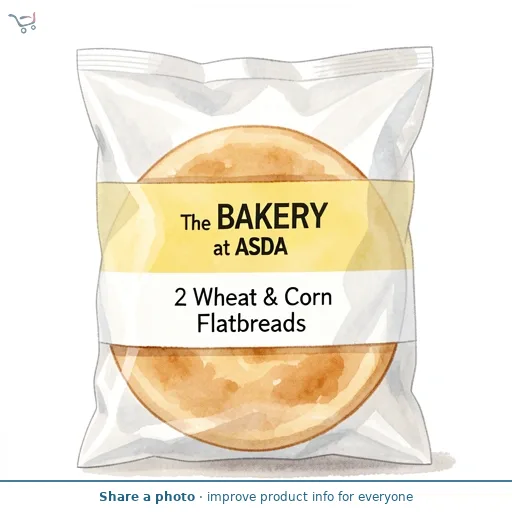 The BAKERY at ASDA 2 Wheat & Corn Flatbreads