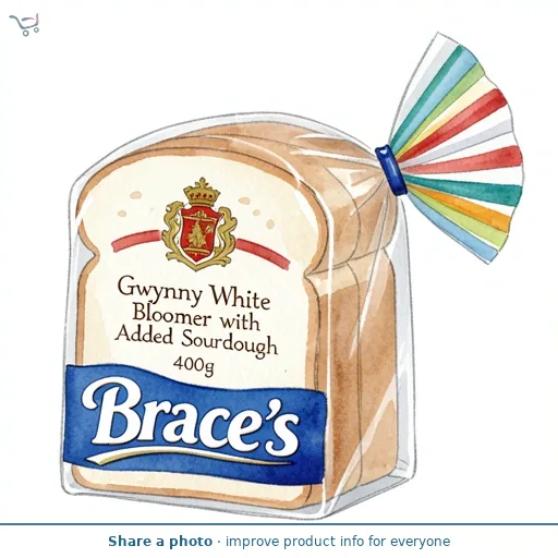 Brace's Gwynny White Bread with Sourdough 400g