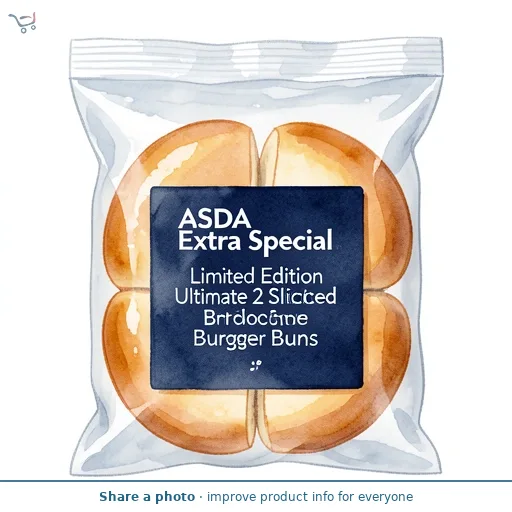 ASDA Extra Special Limited Edition Ultimate 2 Sliced Brioche Burger Buns