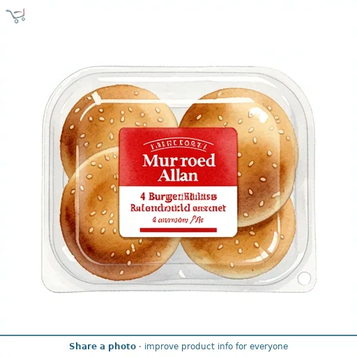 Murdoch Allan 4 Burger Rolls