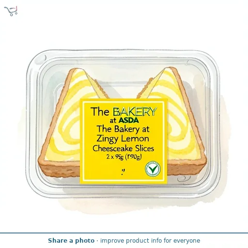 The BAKERY at ASDA The Bakery at  Zingy Lemon Cheesecake Slices 2 x 95g (190g)