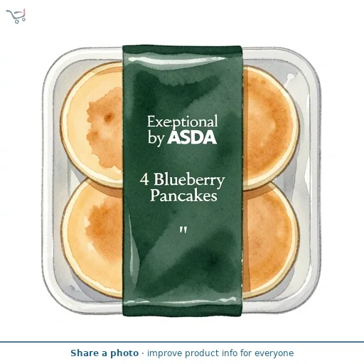 Exceptional by ASDA 4 Blueberry Pancakes