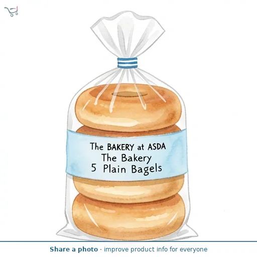 The BAKERY at ASDA The Bakery 5 Plain Bagels