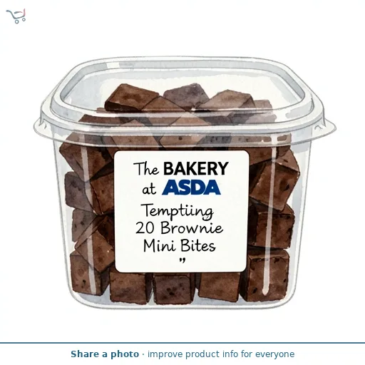 The BAKERY at ASDA Tempting 20 Brownie Mini Bites