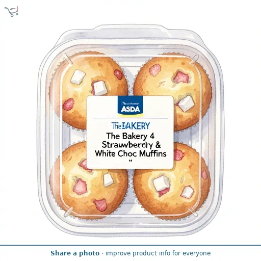 The BAKERY at ASDA The Bakery at  4 Strawberry & White Choc Muffins