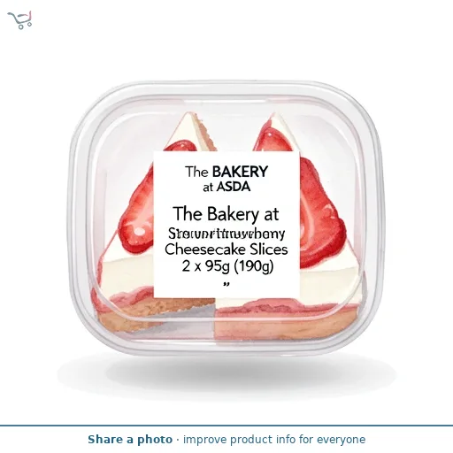 The BAKERY at ASDA The Bakery at  Strawberry Cheesecake Slices 2 x 95g (190g)