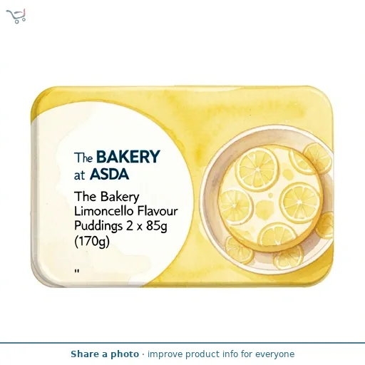 The BAKERY at ASDA The Bakery Limoncello Flavour Puddings 2 x 85g (170g)