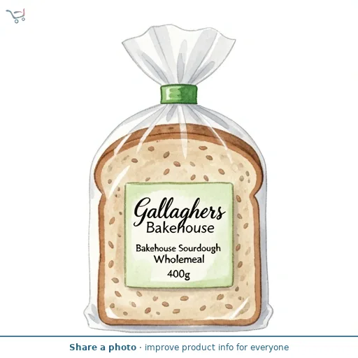 Gallaghers Bakehouse Bakehouse Sourdough Wholemeal 400g