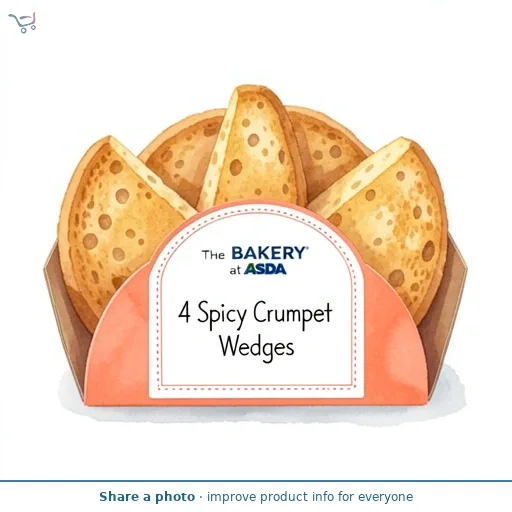 The BAKERY at ASDA 4 Spicy Crumpet Wedges