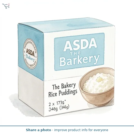 ASDA The Bakery The Bakery Rice Puddings 2 x 173g (346g)
