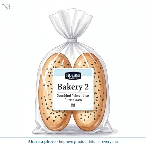 Hughes Bakery Bakery 2 Seeded White Boats