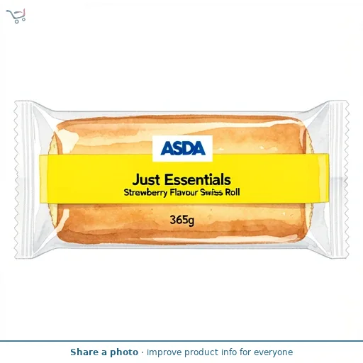 ASDA Just Essentials Strawberry Flavour Swiss Roll 365g