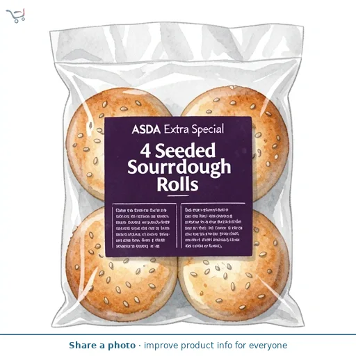 ASDA Extra Special 4 Seeded Sourdough Rolls