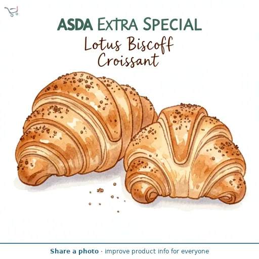 ASDA Extra Special Extra Special Lotus Biscoff Croissant