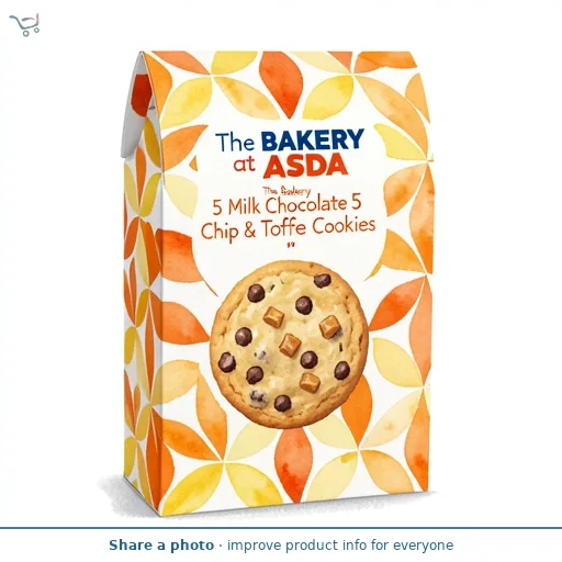The BAKERY at ASDA The Bakery 5 Milk Chocolate Chip & Toffee Cookies