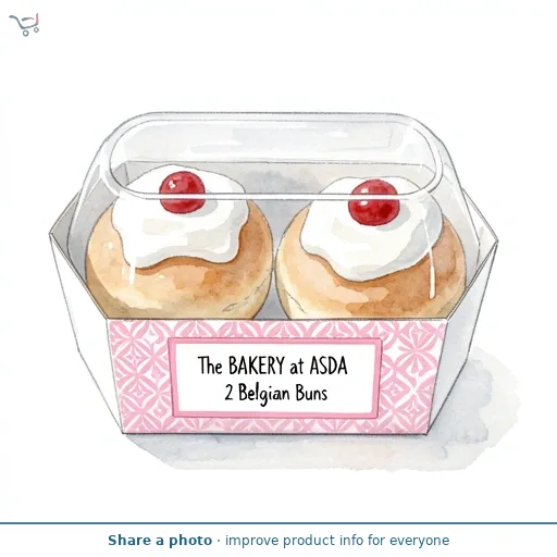 The BAKERY at ASDA 2 Belgian Buns