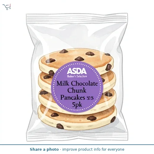 ASDA Baker's Selection Milk Chocolate Chunk Pancakes 5pk