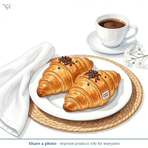ASDA Hazelnut Croissant 2pk
