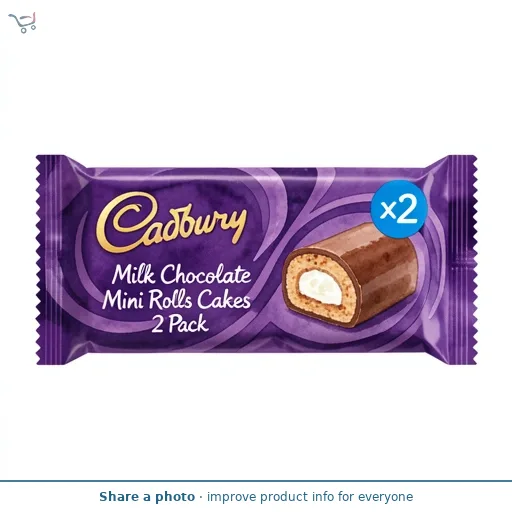 Cadbury Milk Chocolate Mini Rolls Cakes 2 Pack