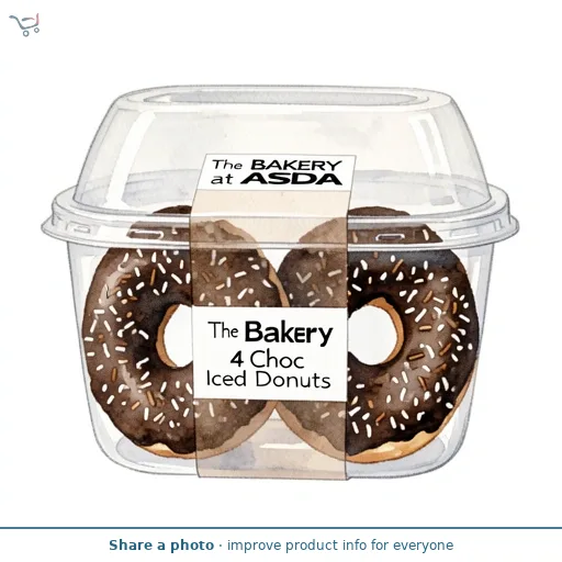 The BAKERY at ASDA The Bakery 4 Choc Iced Donuts