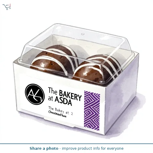 The BAKERY at ASDA The Bakery at  2 Chocolate Iced Buns