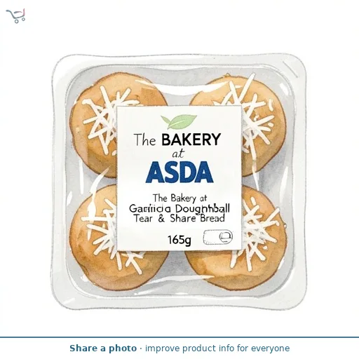 The BAKERY at ASDA The Bakery at  Garlic Doughball Tear & Share Bread 165g