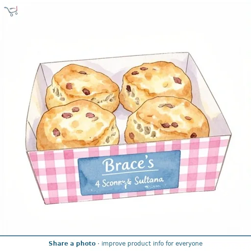 Brace's 4 Scones Cherry & Sultana