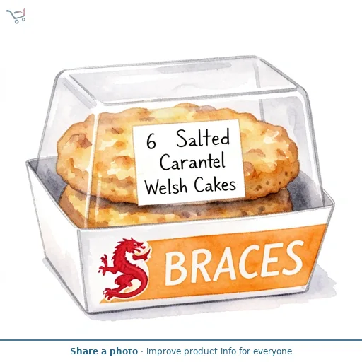Braces 6 Salted Caramel Welsh Cakes