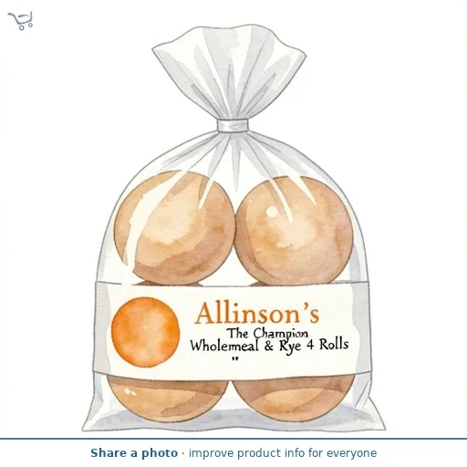 Allinson's The Champion Wholemeal & Rye 4 Rolls