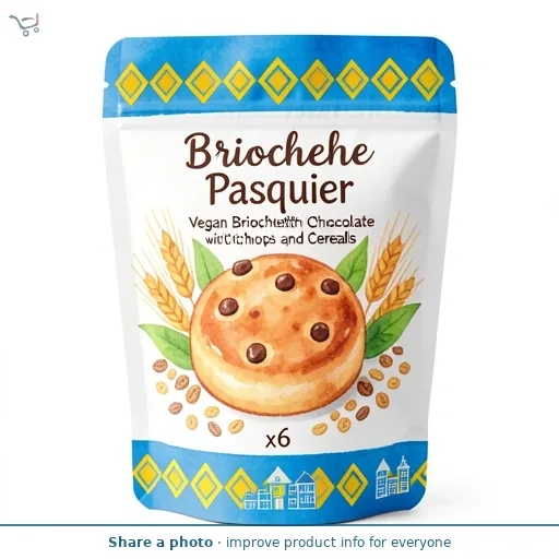 Brioche Pasquier Vegan Briochettes with Chocolate Chips and Cereals