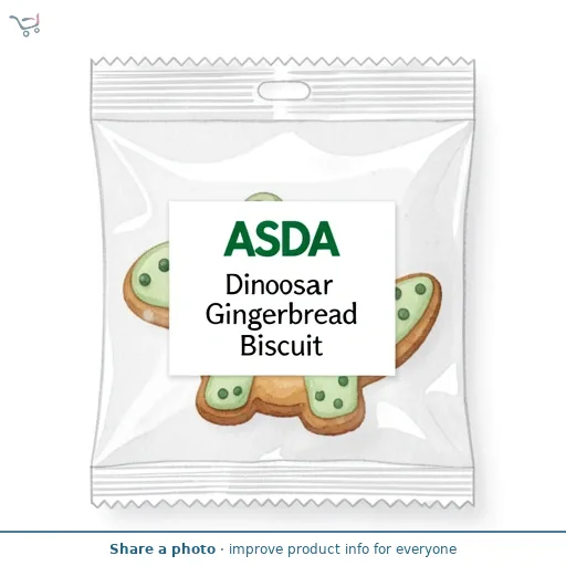 ASDA Dinosaur Gingerbread Biscuit