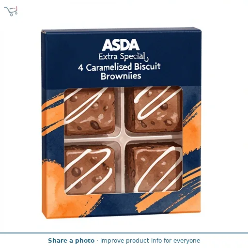 ASDA Extra Special 4 Caramelised Biscuit Brownies
