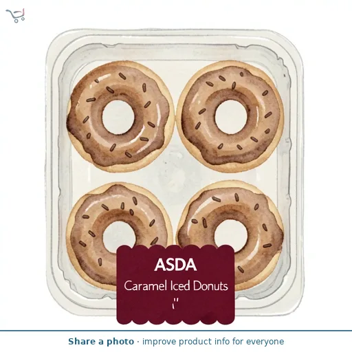ASDA Caramel Iced Donuts
