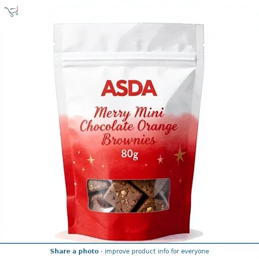 ASDA Merry Mini Chocolate Orange Brownies 80g