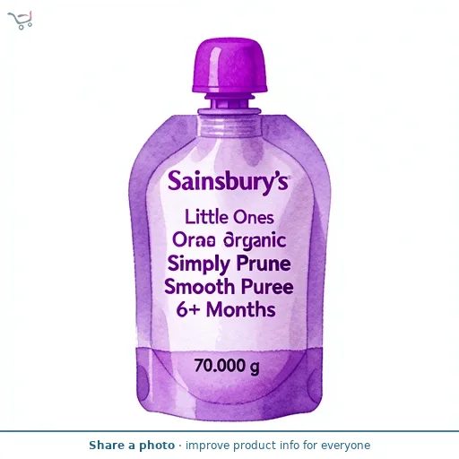 Sainsbury's Little Ones Organic Simply Prune Smooth Puree 6+ Months 70g