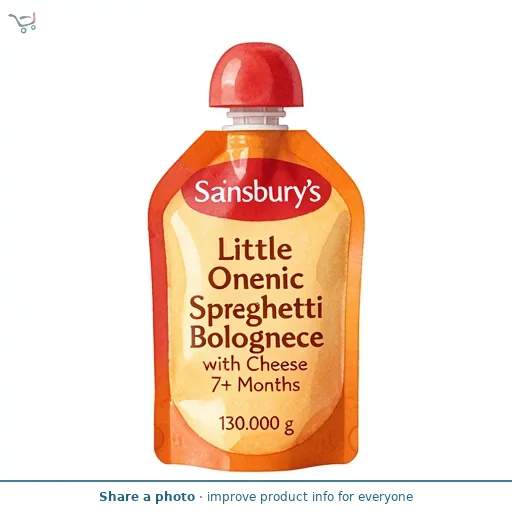 Sainsbury's Little Ones Organic Spaghetti Bolognese with Cheese 7+ Months 130g