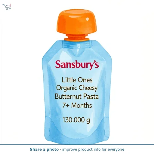 Sainsbury's Little Ones Organic Cheesy Butternut Pasta 7+ Months 130g