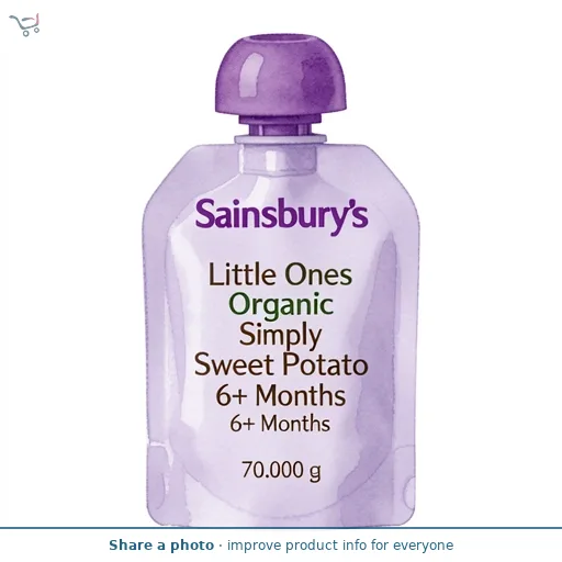 Sainsbury's Little Ones Organic Simply Sweet Potato 6+ Months 70g